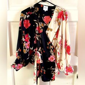 Misa Los Angeles silk asymmetric blouse